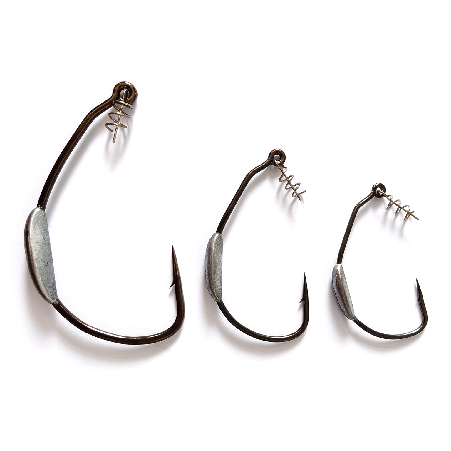 Fishing Hook Weedless - LUREGO 5個入り ラプター ウィードレス ウェイト付き ワイドギャップフック