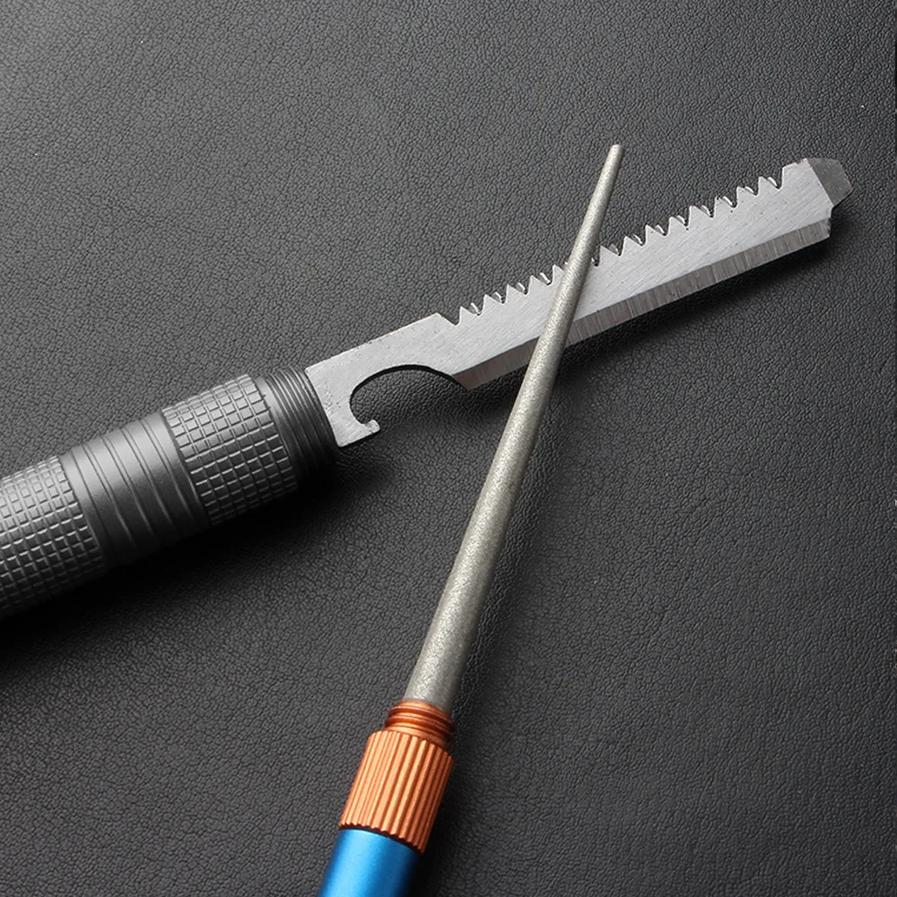屋外マットミニ EDC ナイフ研ぎロッドステンレス鋼エメリー - Fishing Hook Stainless Steel のレビューと価格