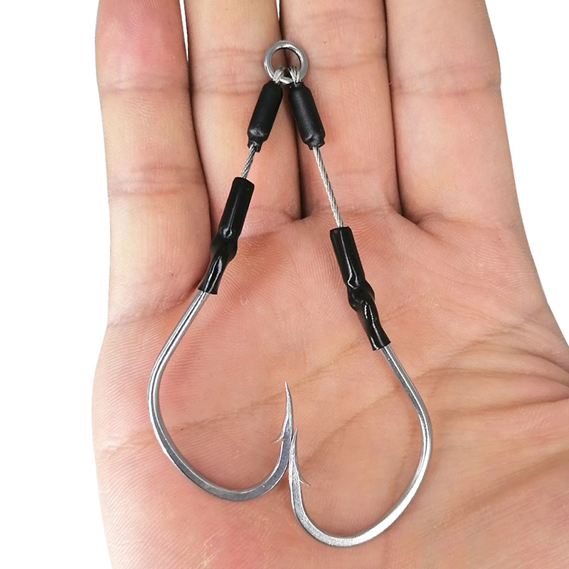 Bkk-ステンレス鋼の釣り針,塩水用のギア,ダブルベルト付き - Fishing Hook Assortment のレビューと価格