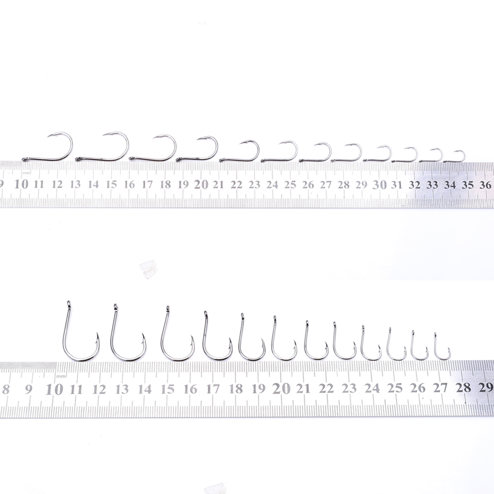 FTK CHINU リング付きバーブ付きフィッシュフック 1 - Fishing Hook Barbless のレビューと価格