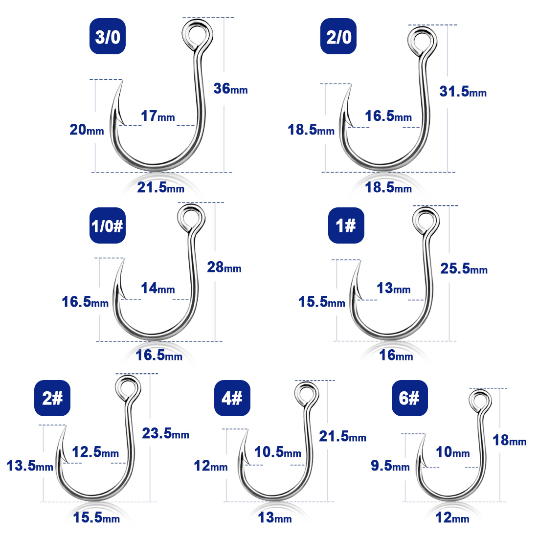9 キロ釣りフック 25 個ジグフックインライン鯉釣りジギン - Fishing Hook Assortment のレビューと価格