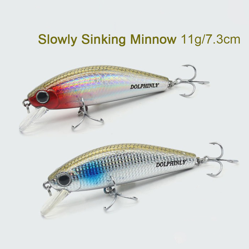 シンキングミノー釣りルアー 11 グラム長距離キャストワブラ - Fishing Hook Treble のレビューと価格
