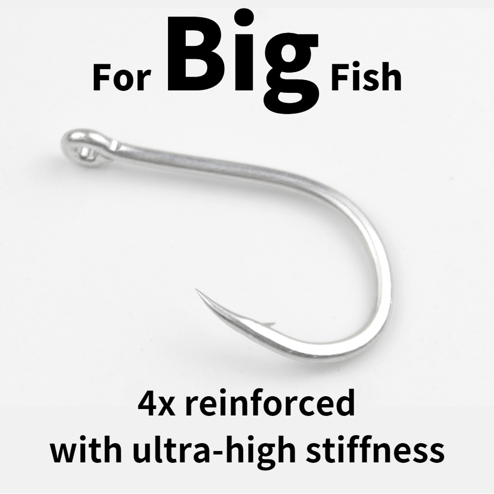 大きな魚用有刺鉄線釣りフック高炭素鋼鯉単円オフセット釣り針海 - Fishing Hook Assortment のレビューと価格